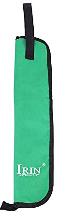 Trommelstock Tasche Trommelstock Aufbewahrungskoffer Hängende Tasche Tragbare Handtasche mit Griff 5 Farben(Grün) Musikinstrumentenzubehör