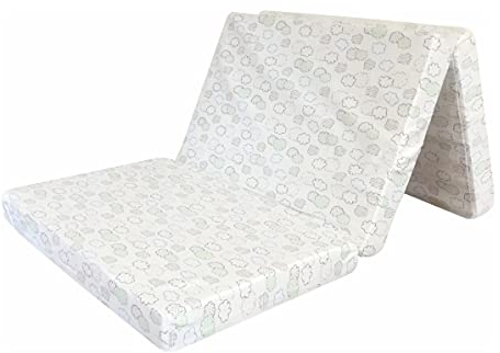 Alvi Reisebettmatratze 60x120cm faltbar | Faltmatratze mit Tragetasche | Dicke Matratze 6 cm | Klappmatratze | Bezug abnehmbar | Kern aus Kaltschaum