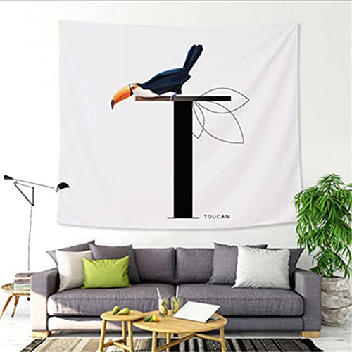 YYRAIN Nordic Polyester Druck Home Wanddekoration Hängendes Tuch Hotel Café Wandbehang Multifunktionales Strandtuch Tischdecke Hängendes Bild 79x59 Inch{200x150cm}