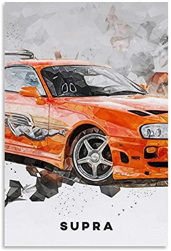 DIY 5d Diamant Malerei Kristall Strass Painting Car Supra Fast And Furious JDM Stickerei Bilder Kunst Handwerk FüR Erwachsene Und Kinder 11.8x15.7(30x40cm) Kein Rahmen