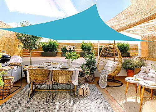 XUDONG Waterproof Candle Parasol With Fixing Kit, Rectangular Parasol For Patio, Cloth Screen, 98% Block UV, Solar Refuge, Awning (Color : Sky Blue, Size : 2.5x3m)