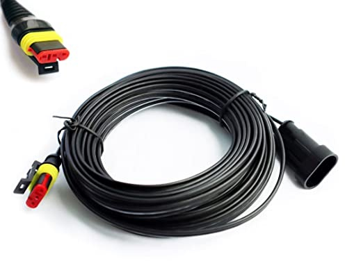 Câble raccordement pour transformateur d'alimentation et Station Charge pour Husqvarna Automower 320 330x 2013-2015, 105 305 310 315X 405X 415X 420 430X 2015+, Gardena 2016+ Tondeuse à Gazon,10 m