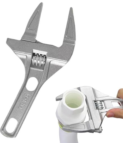 Adjustable Spanner,Adjustable Wrench,Aluminum Alloy Adjustable Spanner Set,Small Adjustable Spanner,Lightweight Wide Jaw Large Adjustable Spanner for Wrench Nut Key Hand Tools/Washbasin/Bathroom