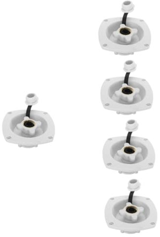 Gatuida 5stücke Rv Wasserfüllstutzen Mit Abdeckung Robuste Konstruktion Für Wohnmobile Und Yachten Einfache Installation Langlebiger Wassereinlass Für Camping Und Trailer
