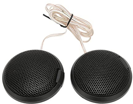 Tweeters Altavoces Audio para Automóvil, Tweeters Altavoces 20W 105dB Par de Parlantes Redondos Mini Domo para Automóvil Tweeter Tweeters para Automóvil Montaje Empotrado