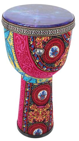 TOGEVAL Djembe Handtrommel Für Erwachsene Djembe Trommel Junge Mädchen Schlaginstrument Filigranes Design Ausgezeichnete Qualität Einfach Zu Bedienen