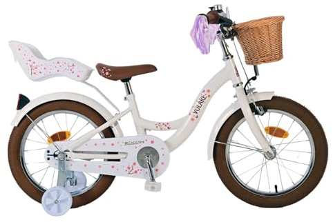 Volare Blossom Kinderfahrrad - Mädchen - 16 Zoll - Weiß
