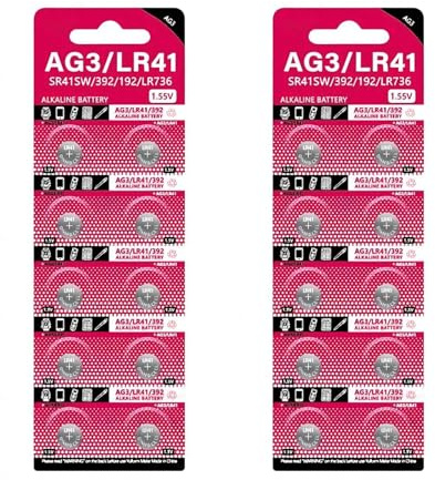 Lodoot Cell Coin AG3 1,55 V Knopfbatterien SR41 192 L736 384 SR41SW CX41 LR41 392 für Lampen Uhren Kameras Zink-Mangan-Batterie Knopfbatterie