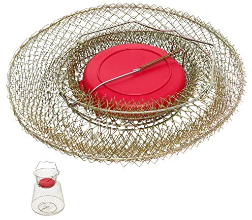 POPETPOP Rete Da Pesca Con Coperchio Galleggiante Rete Da Lancio Per Proteggere i Pesci Cestino Protettivo Per Pesca Con Coulisse