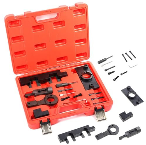 CISSIYOG Strumento Regolazione del Motore per Auto,Utensili Kit Attrezzo Messa in Fase Compatibile con Opel,Compatibile con Vaux-Hall 2.0CDTi Attrezzi Cinghia Dentata,EN-51413、EN-955-2、EN-51412