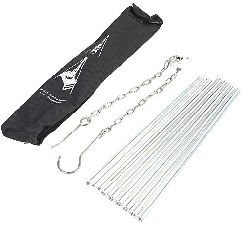 Grill per treppiedi in sospeso portatile Grill pesante in alluminio da campeggio Grill Grill Design a 3 sezione con sacchetto da trasporto per picnic da campeggio da cucina