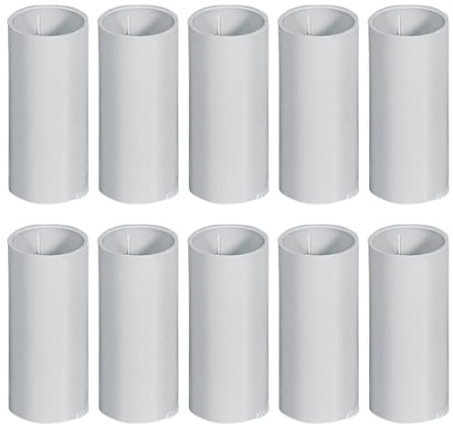 Confezione da 10 giunti dritti per collegamento tra tubi rigidi, diametro 20 mm, lunghezza 55mm, liscio, IP40, per interno, in PVC rigido, manicotto, per impianto elettrico fuori muro, grigio RAL7035