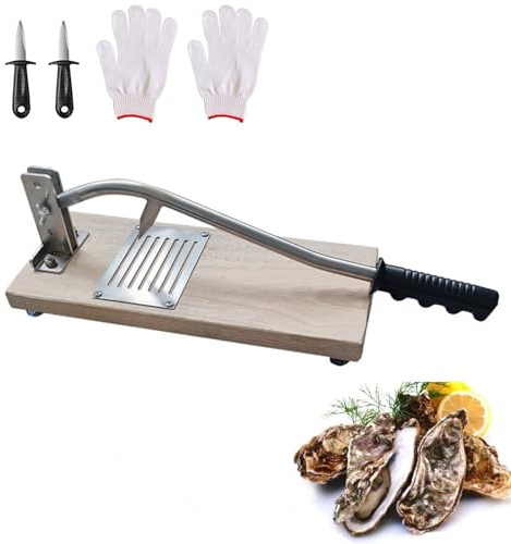 TOOSOAR Abridor Ostras,Cuchillo de Ostras de Acero Inoxidable Ajustable,Herramienta para Descascarar Ostras,Herramienta para Mariscos para Restaurantes y Hogares