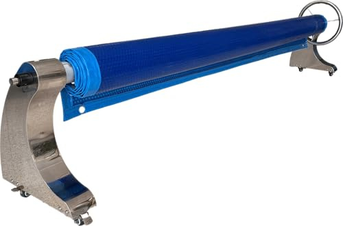 INTERNATIONAL COVER POOL Enrollador de Cubierta de Piscina Elegant Pro Mini. Ajustable hasta 5,5m con Tubo de 80mm. cómodo, Sofisticado y Elegante