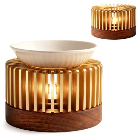 Lampada profumata per oli essenziali, lampada profumata Tealight & Wax Warmer, bruciatore a olio come fornello, aromaterapia e decorazione per la casa, diffusore di aromi per il relax e il benessere