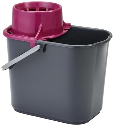 Vikan 16L Professional Grey Mop Bucket with Colour Coded Wringer Options (Purple)