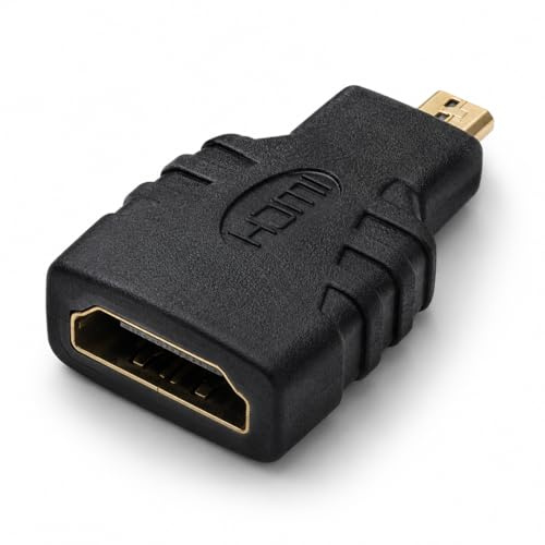 2 PCS Micro to HDMI Adapter 4K Max @ 60Hz, HDMI Coupler for 4K/2K/1080p, 3D, ARC, HEC, HDCP, Laptop, HDTV, PC, Monitor, PS, Xbox, DVD