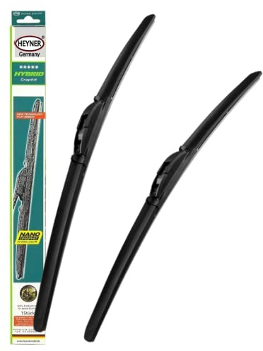 Fits Mazda 6 Models 2008 To 2012 Heyner Germany Aeroflat Windscreen Wiper Blades Size 2416 Front Replacement Set HH2416H