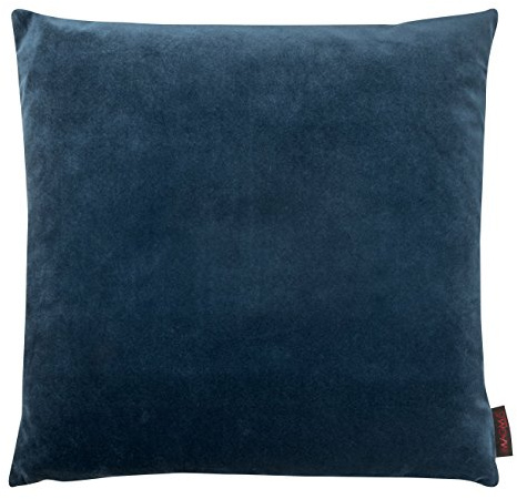 MAGMA Samt Uni Kissenbezug 50x50 cm - Petrol,- samtig weich kuscheliger Stoff, rechteckiger Kissenbezug, für Wohnzimmer, Schlafzimmer, Büro und Gästezimmer Waschbar