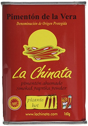 La Chinata Pimentón Ahumado - Dop La Vera - Lata De G - Sin Gluten, Picante, 160 Gramo