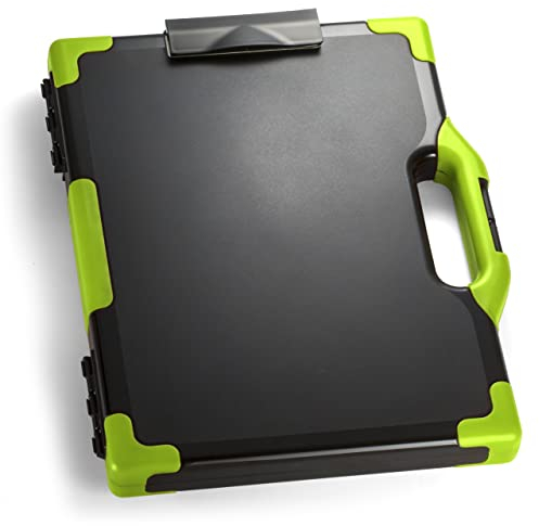 Officemate Carry All 83325 Aufbewahrungsbox für Klemmbrett, Buchstaben-/Rechtsgröße, Schwarz und Grün