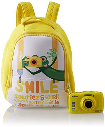 NIKON Compact étanche COOLPIX W100 Jaune + Sac A Dos