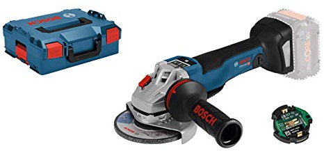 Bosch Professional 18V System Akku Winkelschleifer GWS 18V-10 PSC (inkl. Aufnahmeflansch, Schutzhaube, Trennschutzhaube, Zusatzhandgriff, Schnellspannmutter, Einlage, L-BOXX, ohne Akku/Ladegerät)