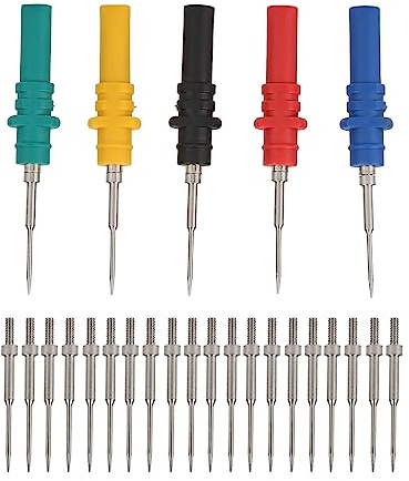 Sonda de osciloscopio automotriz, HT307A Puntas de sonda de acupuntura de osciloscopio automotriz Juego de Herramientas de reparación de Prueba de diagnóstico con 20 Pasado