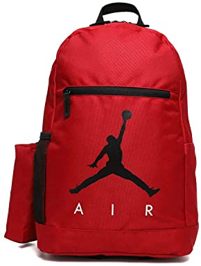 Jordan Unisex Große Packtasche, 2-teiliges Set, Rucksack, Rot, Einheitsgröße, Rot/Ausflug, einfarbig (Getaway Solids), Modern