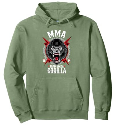 Arti Marziali Miste MMA Gorilla Felpa con Cappuccio