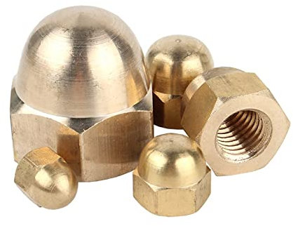 Messing-Überwurfmutter, M3M4M5M6M8M10M12M14M16M18M20, Überwurfmutter, Messing-Schraubkappe, Überwurfmutter,M16 (2 Stück)