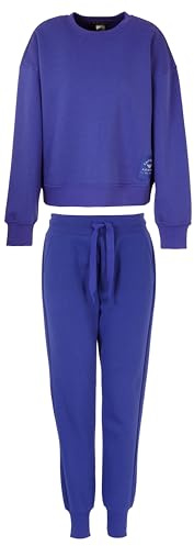 Emporio Armani Iconic Terry Loungewear Tracksuit, Violet Blue, XL