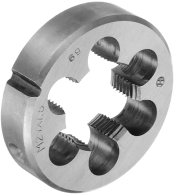 QUARKZMAN M27 x 1,5 Metrisches Rundschneideisen, Gewindeschneideisen für Rechtsgewinde, Legierter Stahl
