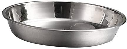 Zerodeko Plato Redondo Inoxidable No Magnético Para Hornear Frutas y Pasteles Para Cocina y Camping