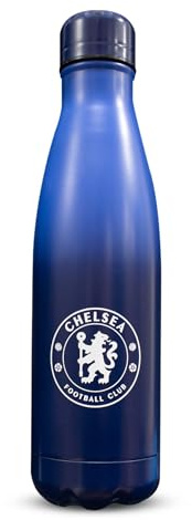 Hy-Pro 500ml Stainless Steel Thermal Fade Bottle Officially Licensed Chelsea F.C. 500ml Bottle | Thermal, Double Wall Stainless Steel, Vaccum Flask, Fade Design, Blues, Light weight, Leakproof, 0.5L | Officially Licensed, Double Wall Stainless Steel, Vaccum Flask, Fade Design, Blues, Light weight, Leakproof, 0.5L