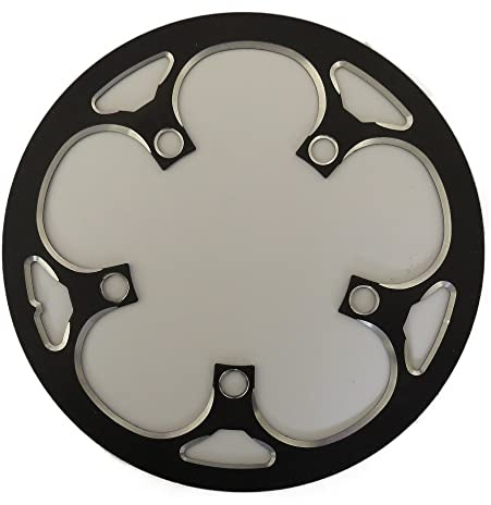 QIULKU kedjering, kedjeringar för cyklar 110 BCD aluminiumlegering väg cykel kedjeskydd 44T 46T 48T 50T 52T 53T skydda cykel kedjering skydd (färg: 110 BCD 46T)