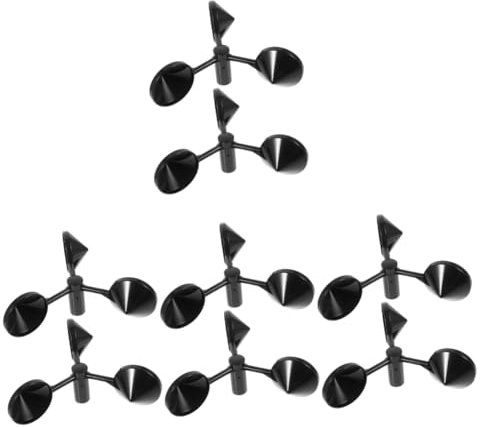 Kisangel 8 Stück Windfahnen Lüfterblätter Ersatz Sensorbecher Luftstrom Messbecher Windmesser Werkzeug Windsensor Windmessbecher Luftstrom Ersatzbecher Windmesser Sensor