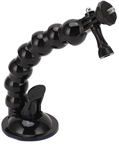 ciciglow Soporte para Cámara de Salpicadero, Fuerte Adsorción, Interfaz de Tornillo de 1/4, Ventosa Grande, Soporte con Ventosa para Coche para Grabación de Tráfico