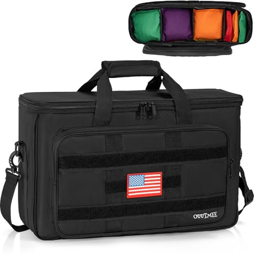 OUUTMEE Cornhole Bag Tragetasche für 40–48 professionelle Cornhole-Taschen in regulärer Größe