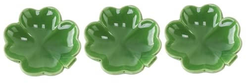 LABRIMP 3 Pezzi Di Piatti in Ceramica A Forma Di Foglia Per Gioielli Vassoi E Portaoggetti Per La Decorazione Della Casa