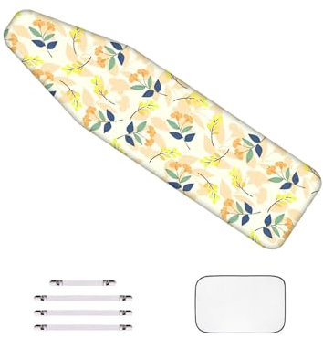 WTAIS Copriasse da Stiro in Cotone 150x60cm, Extra Spesso - Design A Due Strati, Eccellente permeabilità al Vapore - Coperture da Stiro per Assi da Stiro di Grandi Dimensioni