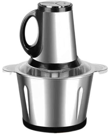 Hachoir à Légumes Électrique | Coupe-Légumes Et Hache-Légumes Multifonction | Robot Cuiseur Mixeur en Acier Inoxydable Portable pour Préparations Maison, Salade de Fruits, Ail et Camping