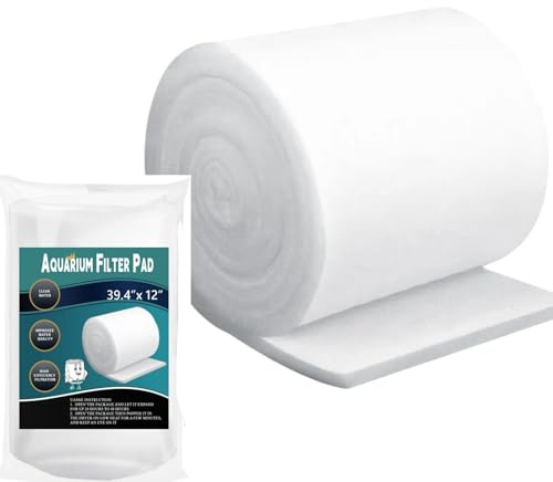 MDYPUINO Aquarium Filter Pad 39.4 x 11.8in Aquarium Filter Media for Crystal Clear Water Fish Tank Ponds Garden Saltwater Fershwater Plant Trutle