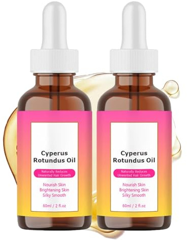 Cyperus Rotundus Oil, Cyperus Rotundusöl für Haarentfernung, Reine Natürliche Körper und Gesichts Haarentfernung für Frauen, Feuchtigkeitsspendend, Beruhigend (2)