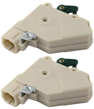 2 Pezzi Attuatore Serratura Porta Posteriore Sinistro Lato conducente Destro Lato passeggero Terminale Maschio a 2 Poli e 1 connettore Femmina per Nissan per Infiniti 80553AA300 805529Z400