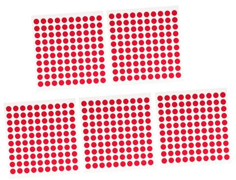 TOVINANNA Cinta Transparente para Uñas Doble Cara, Adhesivo para Exhibición de Manicura, 5 Juegos 500 Piezas, Cinta Práctica para Decoración y Almacenamiento de Uñas, Uso Profesional