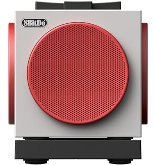 8BitDo Retro Cube 2 Speaker, Portable Bluetooth Speaker with Stereo Sound, Wireless Charging Dock, Bluetooth 5.3/2.4G/Wired USB Connections - N Edition
