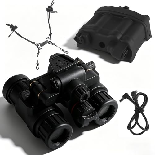 Taktisches AN/PVS31 Nachtversion-Dummy-Brillenmodell Mit NVG-Lanyard, Fernglas Ohne Funktion for Cosplay-Display, Airsoft-Helmzubehör(Black)