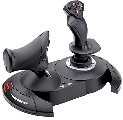 Thrustmaster T.Flight HOTAS X, Joystick und Schubhebel mit doppeltem Steuerrudersystem, Tasten und programmierbaren Achsen, Drehgriff, Trigger, PC/USB-kompatibel