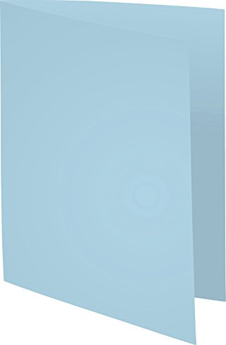 Exacompta 421006E 100 Pack Aktendeckel Forever® mit versetzter Kante 170 g/m2 Aus Recycling-Karton für DIN A4 Blauer Engel ideal für die lose Blatt-Ablage hellblau Sammelmappe Dokumentenmappe